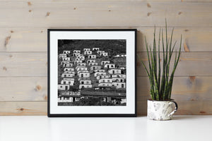 Coonoor India houses that are built on the hills | Photo Art Print fine art photographic print