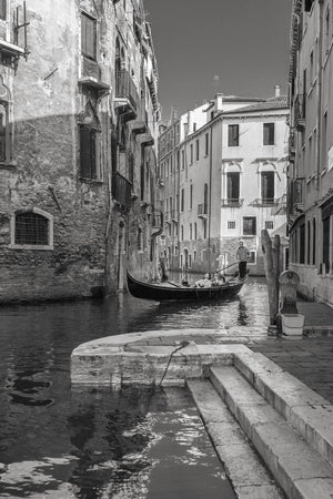 Couple enjoying Gondola romantic ride | Photo Art Print fine art photographic print