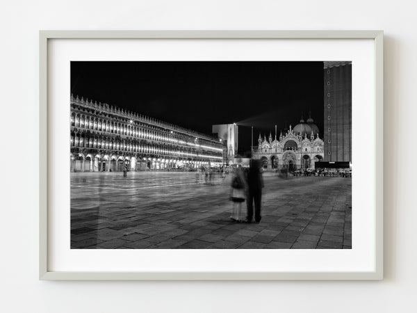 Couple standing at St Marks Square Venice | Photo Art Print fine art photographic print