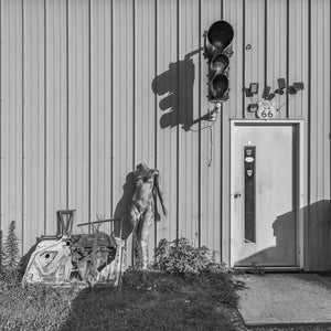 Crazy garage door on Route 66 | Photo Art Print fine art photographic print