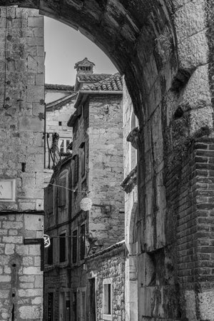 Croatia narrow street | Photo Art Print fine art photographic print
