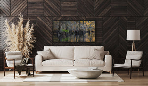 Cypress trees with lone green branch | Photo Art Print fine art photographic print