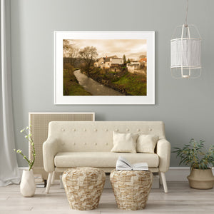 Czech rural old houses by the river | Photo Art Print fine art photographic print