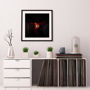 Dark laneway wth art sign | Photo Art Print fine art photographic print