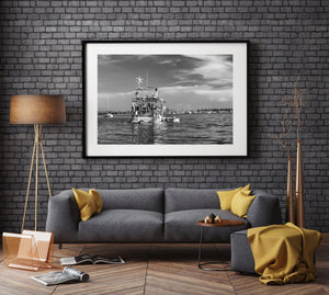 Derelict junk yacht Key West Florida | Photo Art Print fine art photographic print