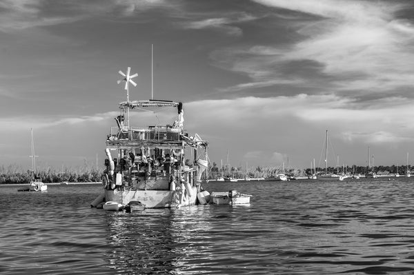 Derelict junk yacht Key West Florida | Photo Art Print fine art photographic print