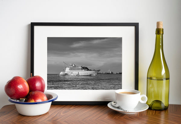 Derelict yacht anchored in Key West Florida | Photo Art Print fine art photographic print