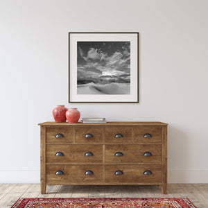 Dramatic clouds over the White Sands | Photo Art Print fine art photographic print
