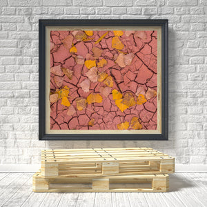 Dried desert riverbed background | Photo Art Print fine art photographic print