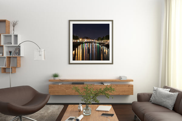 Dublin River Liffey predawn with reflections | Photo Art Print fine art photographic print