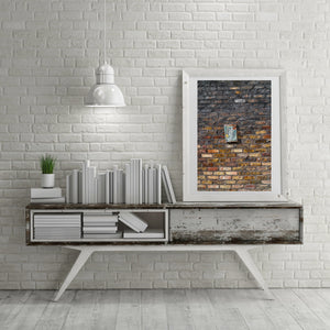 Dublin textured old wall with sign | Photo Art Print fine art photographic print