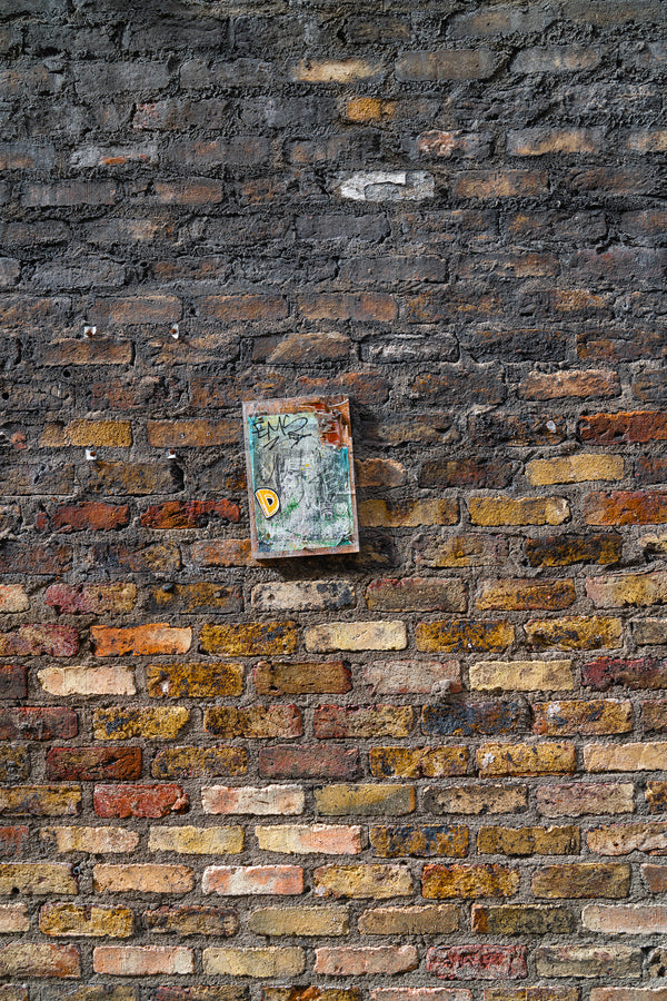 Dublin textured old wall with sign | Photo Art Print fine art photographic print