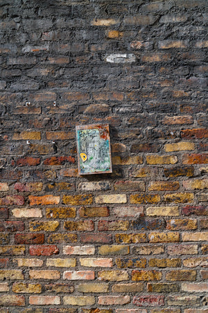 Dublin textured old wall with sign | Photo Art Print fine art photographic print