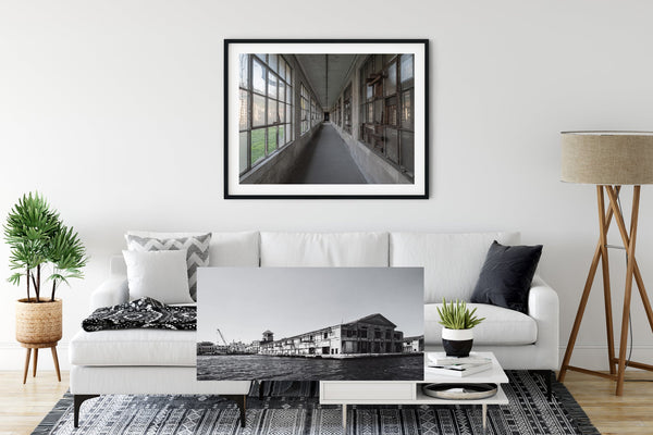 Ellis Island Immigrant Hospital Hallways | Photo Art Print fine art photographic print