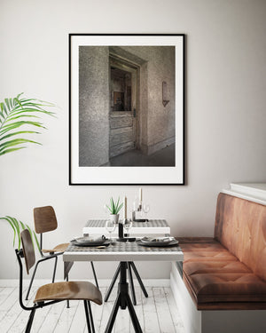 Ellis Island abandoned hospital interior decayed door | Photo Art Print fine art photographic print