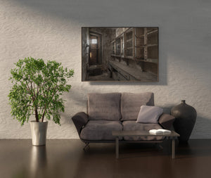 Ellis Island abandoned hospital interior stock room | Photo Art Print fine art photographic print