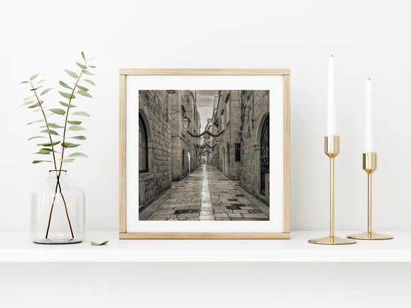 Empty streets of Dubrovnik Croatia | Photo Art Print fine art photographic print