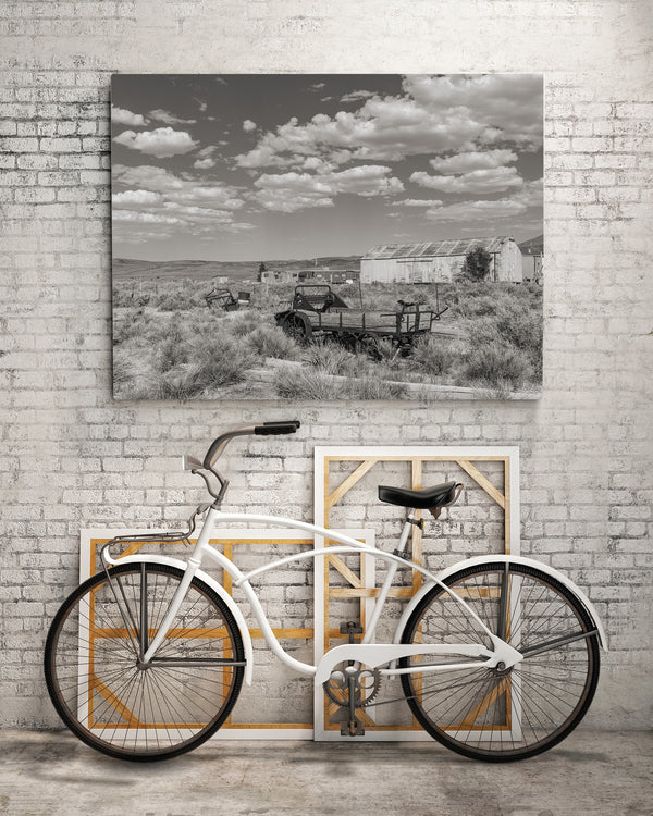 Farm equipment ghost town Currie Nevada | Photo Art Print fine art photographic print