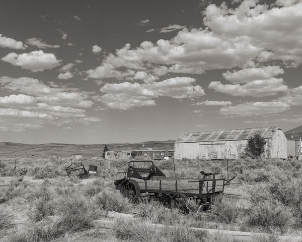 Farm equipment ghost town Currie Nevada | Photo Art Print fine art photographic print