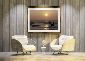 Fishermen Pollenthai Beach India | Photo Art Print fine art photographic print