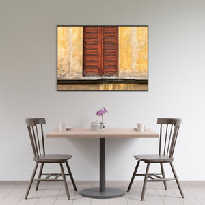 Alter europäischer Steinblock und Fenster | Foto Kunstdruck Fine Art Fotodruck