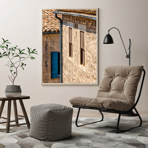 French building windows | Photo Art Print fine art photographic print