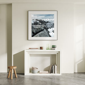 Frigid Antarctica rugged frozen shoreline | Photo Art Print fine art photographic print