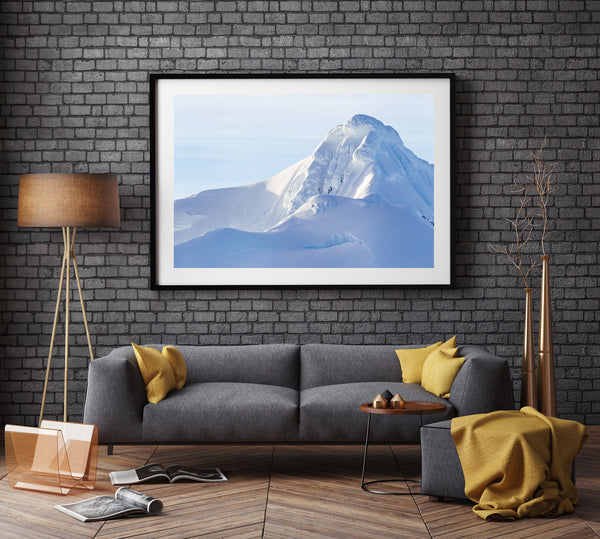 Frozen Antarctica snow covered mountain peaks | Photo Art Print fine art photographic print