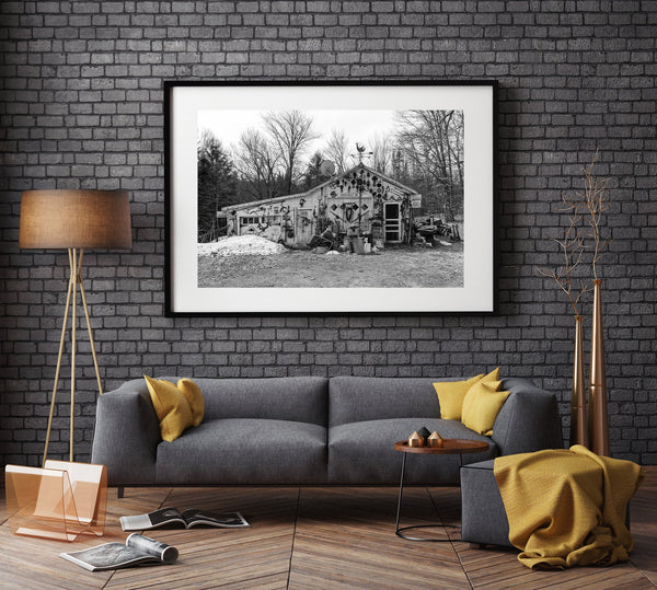 Garage filled with antiques in Ontario | Photo Art Print fine art photographic print