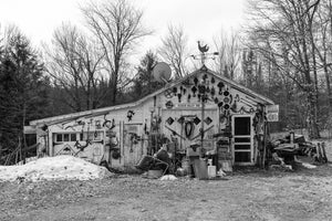 Garage filled with antiques in Ontario | Photo Art Print fine art photographic print