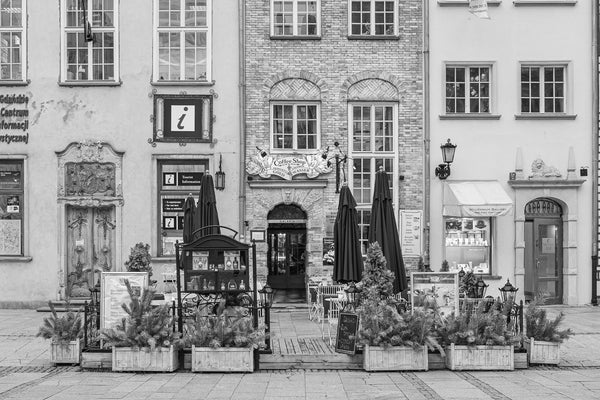 Gdansk Poland Main street Dlugi coffee shop | Photo Art Print fine art photographic print