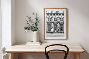 Gdansk Poland Main street Dlugi pizza storefront | Photo Art Print fine art photographic print