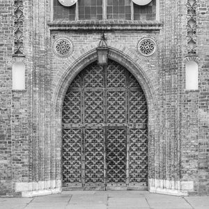 Gdansk St Marys Basilica of the Assumption ancient doors | Photo Art Print fine art photographic print