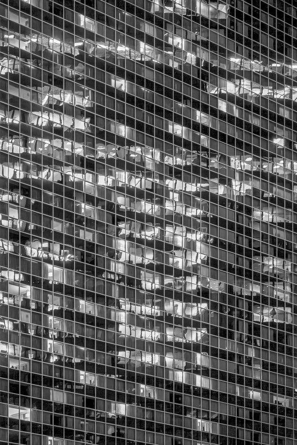 Glass Office Building at Night | Photo Art Print fine art photographic print