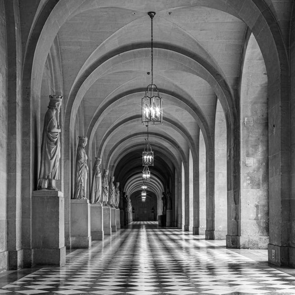 Corridor in France with Arches | Photo Art Print fine art photographic print