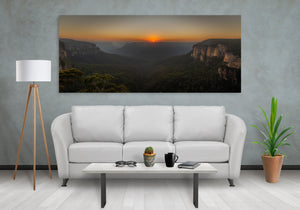 Govetts Leap Blue Mountains Sonnenaufgang | Foto Kunstdruck Fine Art Fotodruck