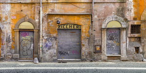 Geschlossene Geschäfte in Rom, Italien | Foto Kunstdruck Fine Art Fotodruck