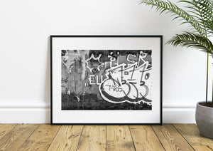 Graffiti on a wall in Bucharest Romania | Photo Art Print fine art photographic print