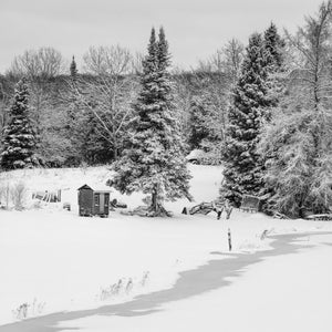 Oude vissershut op de landbouwgrond Haliburton Highlands | Foto Kunstprint Fine Art fotografische afdruk