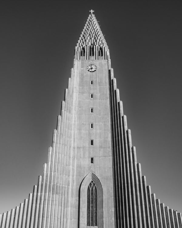 Hallgrimskirkja Lutheran Church Facade Reykjavik Iceland | Photo Art Print fine art photographic print