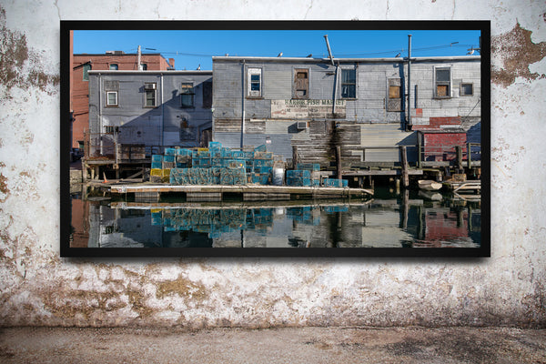 Harbor Fish Market Maine dock harbor view | Photo Art Print fine art photographic print