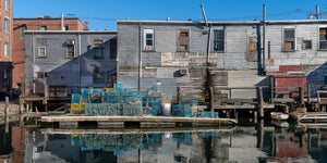 Harbor Fish Market Maine dock harbor view | Photo Art Print fine art photographic print