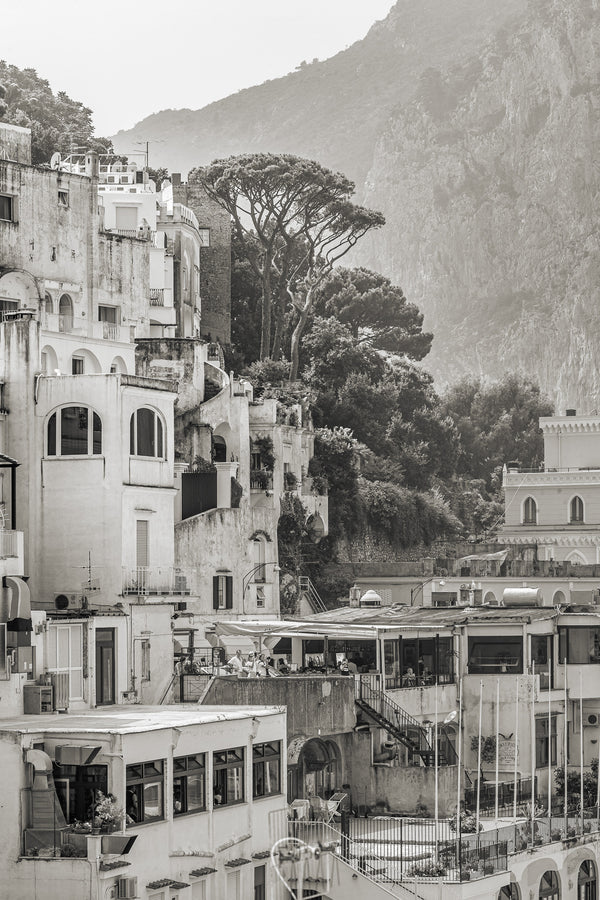 Hillside homes Capri Italy in the summertime | Photo Art Print fine art photographic print
