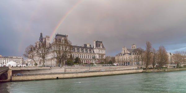 Hotel de Ville and Seine River Paris France | Photo Art Print fine art photographic print
