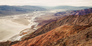 Hues of violet and blue colored mountain tops | Photo Art Print fine art photographic print