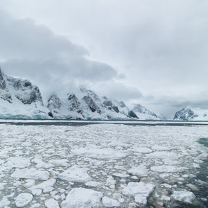 Ice covered waters and mountains Antarctica | Photo Art Print fine art photographic print