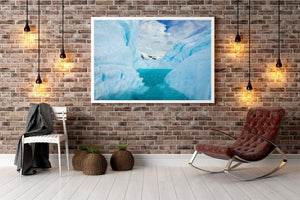 Iceberg natural water pool in Antarctica | Photo Art Print fine art photographic print