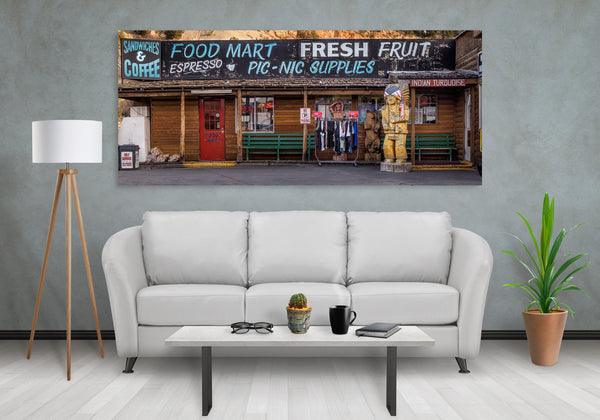 Indian Turquoise Sandwiches and coffee shop | Photo Art Print fine art photographic print
