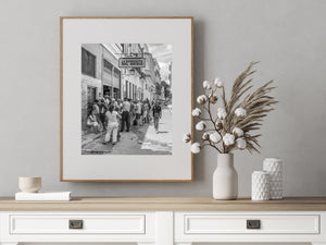 Street scene at La Bodeguita del Medio in Cuba