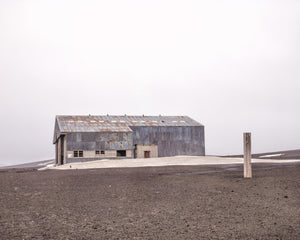 Large abandoned hanger at Whalers Bay Station Antarctica | Photo Art Print fine art photographic print